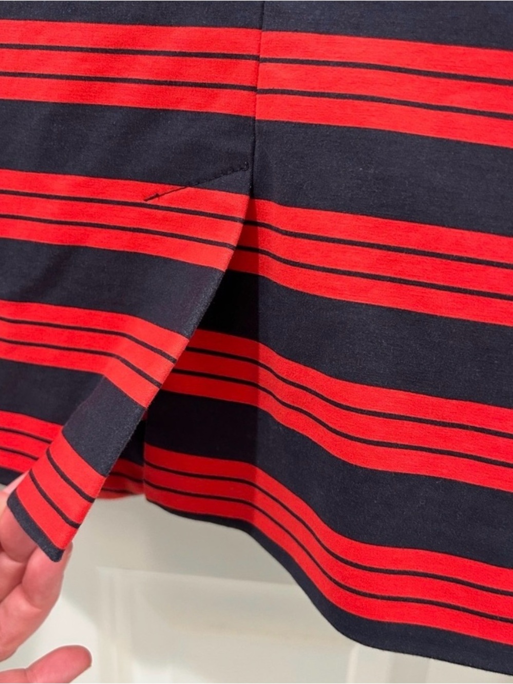 GAP Academy Blazer Cotton Navy Red Striped Schoolboy Jacket Dark Academia Preppy - Picture 7 of 10